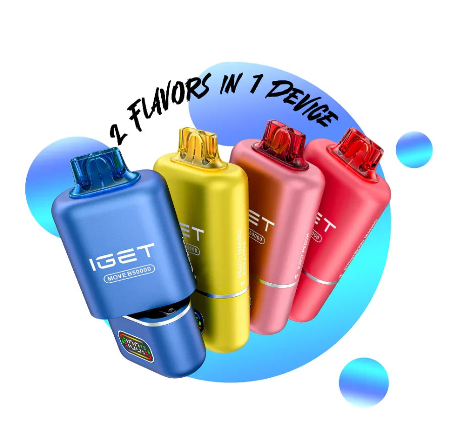 IGET MOVE B50000 – 50k Puffs (2 Flavors in 1 device)
